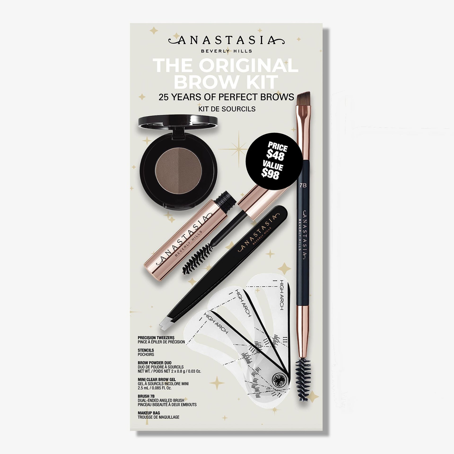 Ebony | The Original Brow Kit: 25 Years of Perfect Brows - Ebony