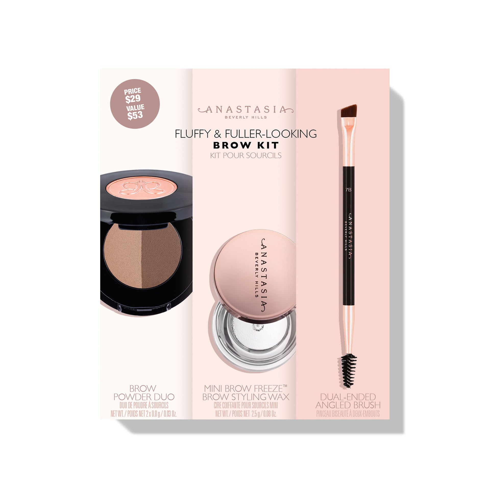 Dark Brown | Fluffy & Fuller-Looking Brow Kit - Dark Brown