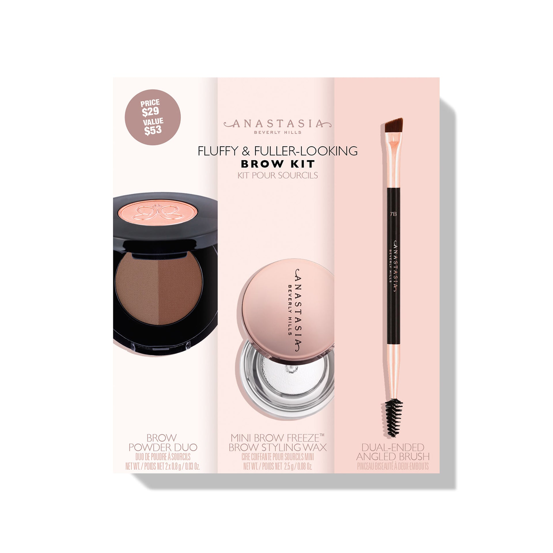Soft Brown | Fluffy & Fuller-Looking Brow Kit - Soft Brown