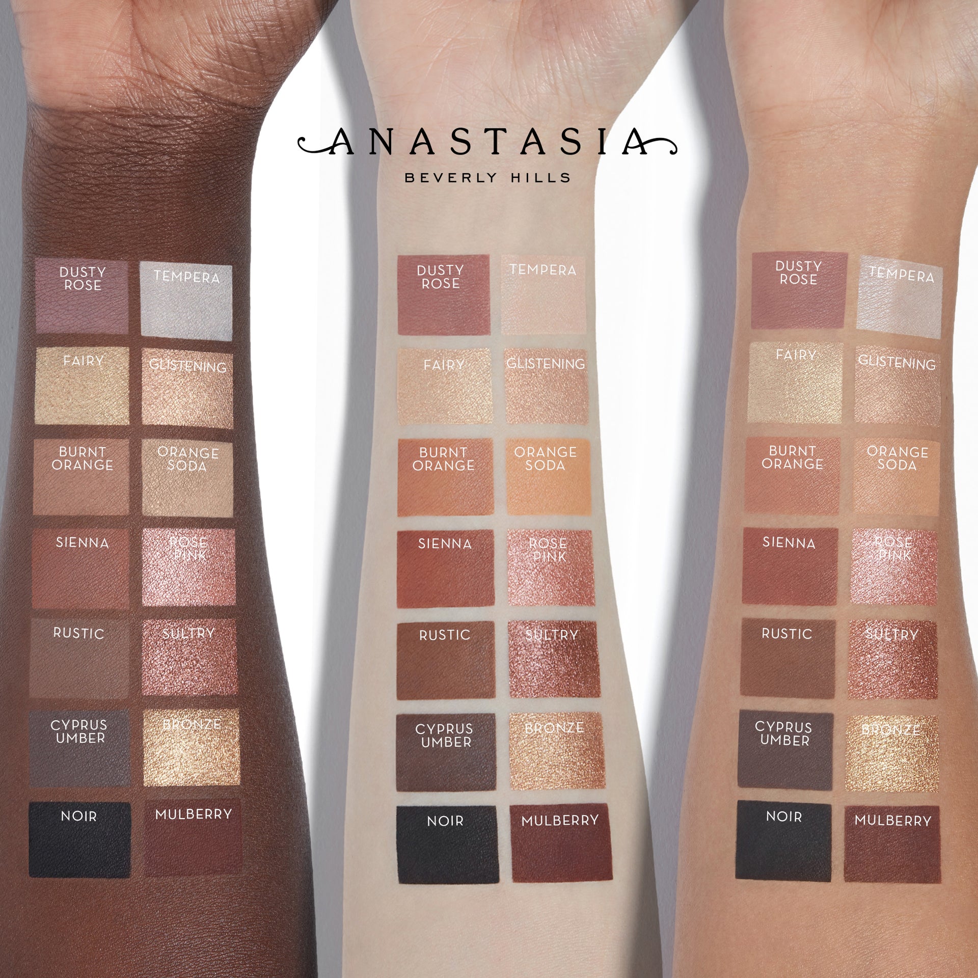 Soft Glam Eyeshadow Palette Arm Swatches